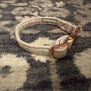 Pastel tie dye small dog collar